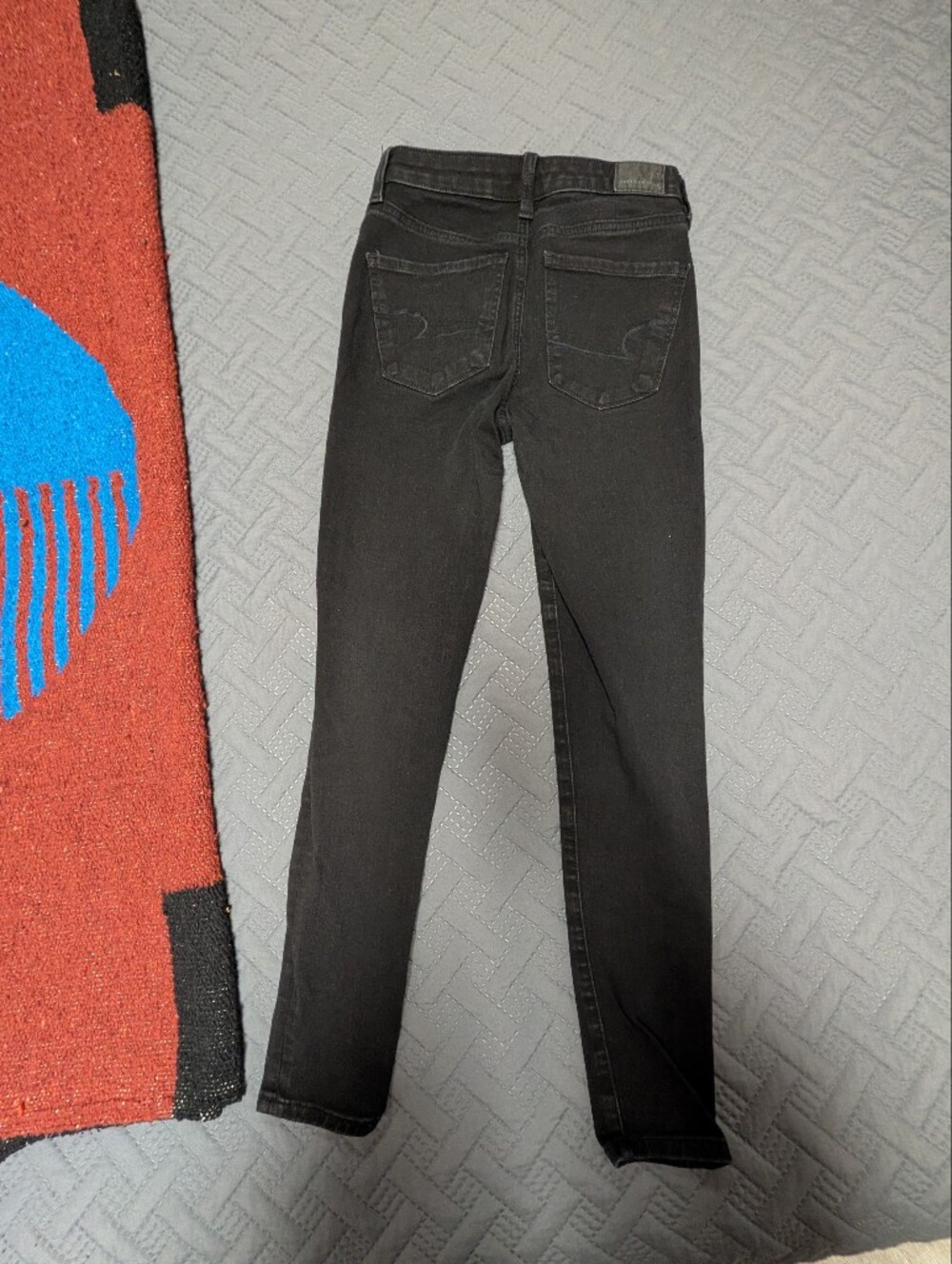 American Eagle The Dream Jean Super High Rise Black Size 2 Short